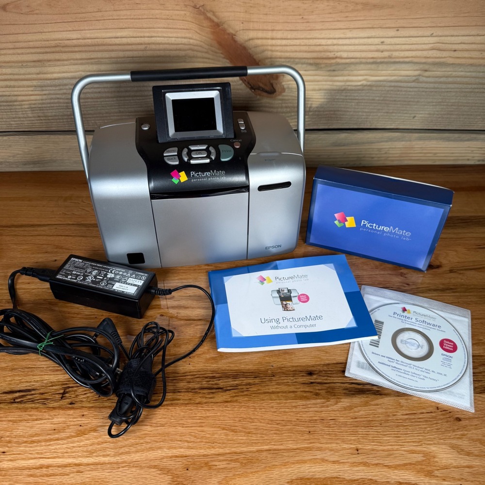 Epson PictureMate Deluxe Viewer Edition Personal Photo Lab Printer B351A Silver